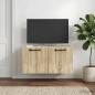 Preview: ARDEBO.de - Wandmontierter TV-Schrank Sonoma-Eiche 59,5 x 31 x 30 cm