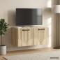 Preview: Wandmontierter TV-Schrank Sonoma-Eiche 59,5 x 31 x 30 cm