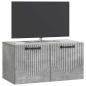 Preview: Wandmontierter TV-Schrank Betongrau 59,5 x 31 x 30 cm