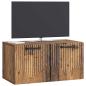 Preview: Wandmontierter TV-Schrank Altholz 59,5 x 31 x 30 cm