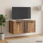 Preview: Wandmontierter TV-Schrank Altholz 59,5 x 31 x 30 cm