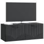 Preview: Wandmontierter TV-Schrank Schwarz 78,5 x 31 x 30 cm