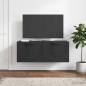 Preview: Wandmontierter TV-Schrank Schwarz 78,5 x 31 x 30 cm