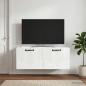 Preview: ARDEBO.de - Wandmontierter TV-Schrank Hochglanz Weiß 78,5 x 31 x 30 cm