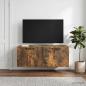 Preview: ARDEBO.de - Wandmontierter TV-Schrank Geräucherte Eiche 78,5 x 31 x 30 cm