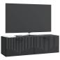 Preview: Wandmontierter TV-Schrank Schwarz 98 x 31 x 30 cm Holzwerkstoff