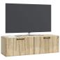 Preview: Wandmontierter TV-Schrank Sonoma-Eiche 98 x 31 x 30 cm