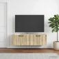Preview: Wandmontierter TV-Schrank Sonoma-Eiche 98 x 31 x 30 cm