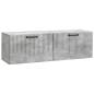 Preview: Wandmontierter TV-Schrank Betongrau 98 x 31 x 30 cm