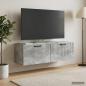 Preview: Wandmontierter TV-Schrank Betongrau 98 x 31 x 30 cm