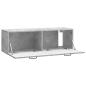 Preview: Wandmontierter TV-Schrank Betongrau 98 x 31 x 30 cm