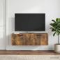 Preview: Wandmontierter TV-Schrank Geräucherte Eiche 98 x 31 x 30 cm
