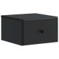 Preview: Wandmontierter Nachttisch Schwarz 34,5 x 33 x 20 cm