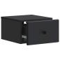 Preview: Wandmontierter Nachttisch Schwarz 34,5 x 33 x 20 cm