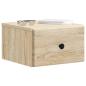 Preview: Wandmontierter Nachttisch Sonoma-Eiche 34,5 x 33 x 20 cm