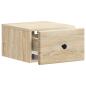 Preview: Wandmontierter Nachttisch Sonoma-Eiche 34,5 x 33 x 20 cm