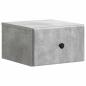 Preview: Wandmontierter Nachttisch Betongrau 34,5 x 33 x 20 cm