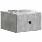 Preview: Wandmontierter Nachttisch Betongrau 34,5 x 33 x 20 cm