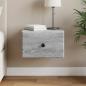 Preview: ARDEBO.de - Wandmontierter Nachttisch Graues Sonoma 34,5 x 33 x 20 cm
