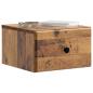 Preview: Wandmontierter Nachttisch 2 stk. Altholz 34,5 x 33 x 20 cm
