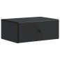 Preview: Wandmontierter Nachttisch Schwarz 49 x 34,5 x 20 cm