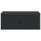 Preview: Wandmontierter Nachttisch Schwarz 49 x 34,5 x 20 cm