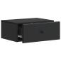 Preview: Wandmontierter Nachttisch 2 stk. Schwarz 49 x 34,5 x 20 cm