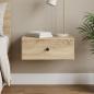 Preview: ARDEBO.de - Wandmontierter Nachttisch Sonoma-Eiche 49 x 34,5 x 20 cm