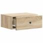 Preview: Wandmontierter Nachttisch Sonoma-Eiche 49 x 34,5 x 20 cm