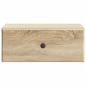 Preview: Wandmontierter Nachttisch Sonoma-Eiche 49 x 34,5 x 20 cm