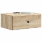 Preview: Wandmontierter Nachttisch 2 stk. Sonoma-Eiche 49 x 34,5 x 20 cm