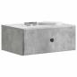 Preview: Wandmontierter Nachttisch 2 stk. Betongrau 49 x 34,5 x 20 cm