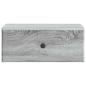 Preview: Wandmontierter Nachttisch Graues Sonoma 49 x 34,5 x 20 cm