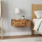 Preview: ARDEBO.de - Wandmontierter Nachttisch 2 stk. Altholz 49 x 34,5 x 20 cm