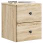 Preview: Wandmontierter Nachttisch Sonoma-Eiche 34,5 x 33 x 40 cm