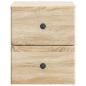 Preview: Wandmontierter Nachttisch Sonoma-Eiche 34,5 x 33 x 40 cm