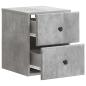 Preview: Wandmontierter Nachttisch Betongrau 34,5 x 33 x 40 cm