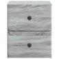 Preview: Wandmontierter Nachttisch Graues Sonoma 34,5 x 33 x 40 cm