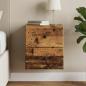 Preview: ARDEBO.de - Wandmontierter Nachttisch Altholz 34,5 x 33 x 40 cm