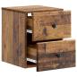Preview: Wandmontierter Nachttisch Altholz 34,5 x 33 x 40 cm