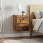 Preview: Wandmontierter Nachttisch 2 stk. Altholz 34,5 x 33 x 40 cm