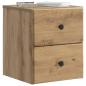 Preview: Wandmontierter Nachttisch Artisan-Eiche 34,5 x 33 x 40 cm