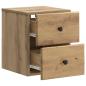 Preview: Wandmontierter Nachttisch Artisan-Eiche 34,5 x 33 x 40 cm