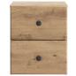 Preview: Wandmontierter Nachttisch Artisan-Eiche 34,5 x 33 x 40 cm