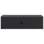 Preview: Wandmontierter Beistelltisch Schwarz 59 x 34,5 x 17 cm