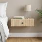 Preview: ARDEBO.de - Wandmontierter Beistelltisch Sonoma-Eiche 59 x 34,5 x 17 cm