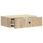 Preview: Wandmontierter Beistelltisch Sonoma-Eiche 59 x 34,5 x 17 cm