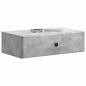 Preview: Wandmontierter Beistelltisch Betongrau 59 x 34,5 x 17 cm