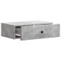 Preview: Wandmontierter Beistelltisch Betongrau 59 x 34,5 x 17 cm
