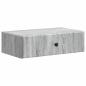 Preview: Wandmontierter Beistelltisch Graues Sonoma 59 x 34,5 x 17 cm